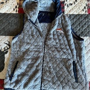 Denver Broncos plush vest